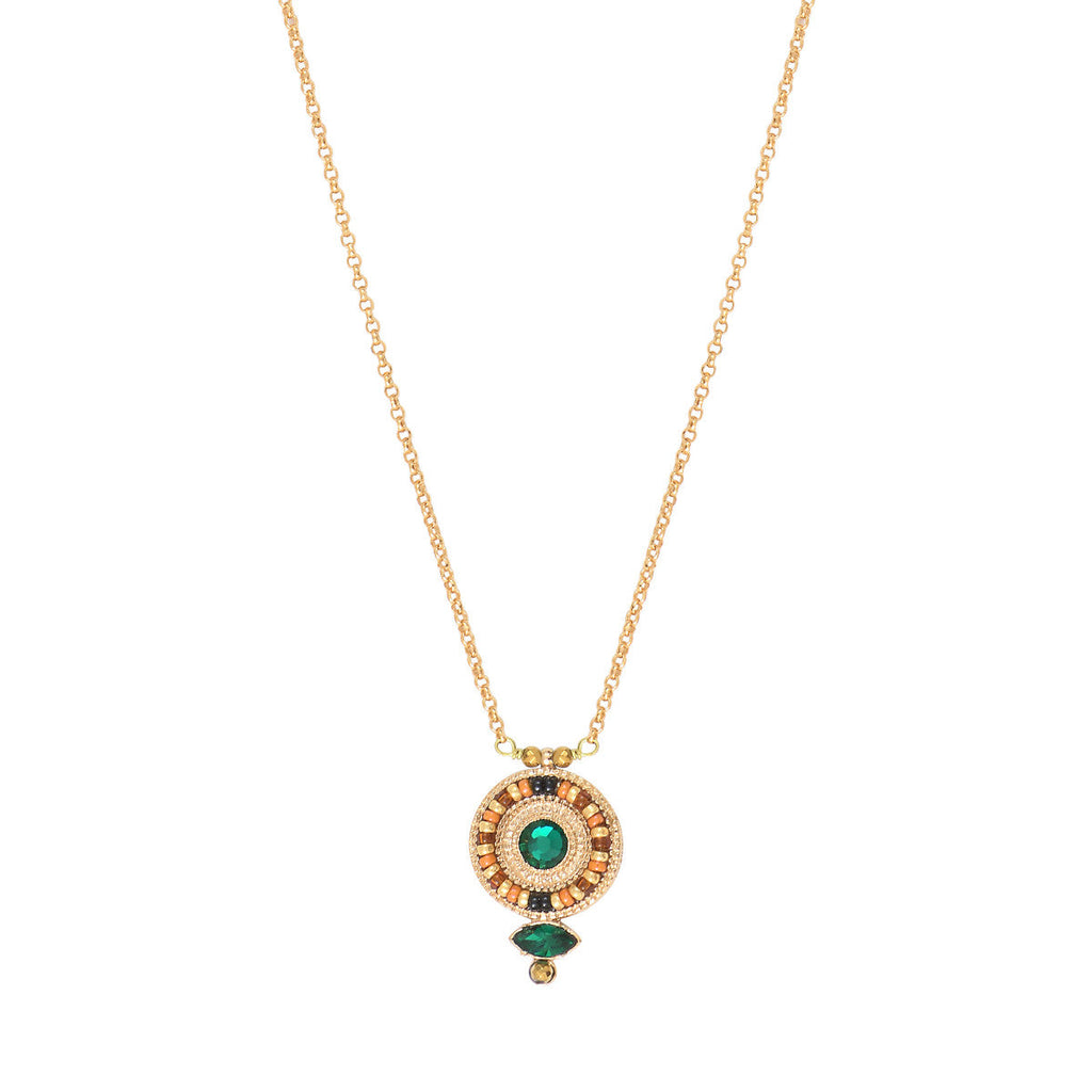 Fujita Fine Pendant Necklace - Green
