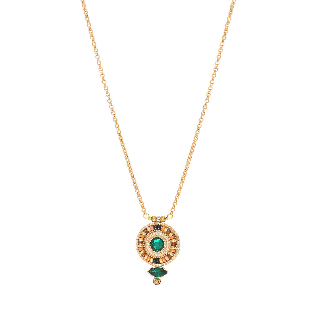Fujita Fine Pendant Necklace - Green