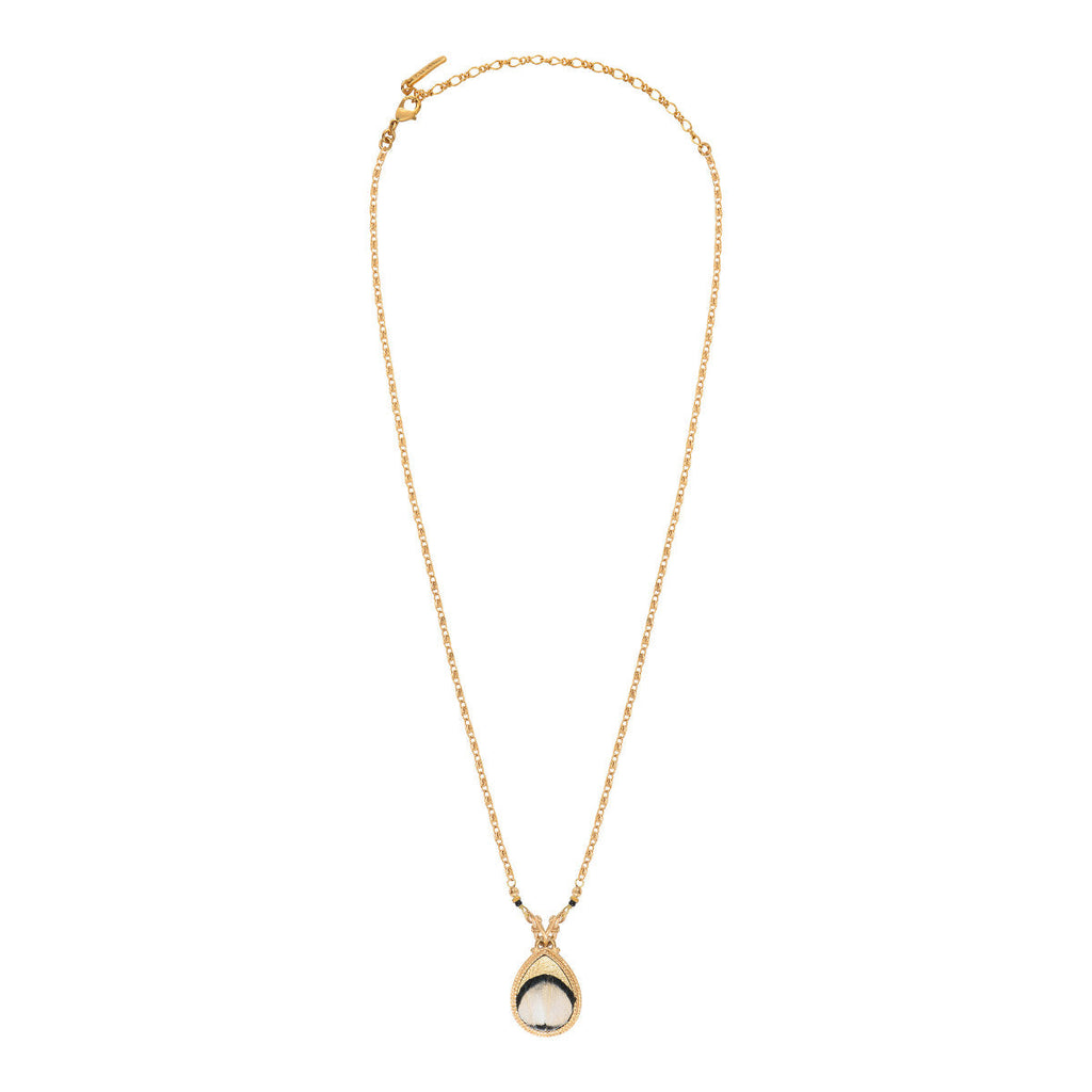Collar De Cadena Con Colgante Fujita - Blanco
