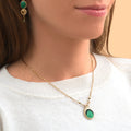 Collar Cadena con Colgante Fujita - Verde