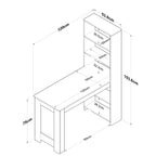 Tables De Cuisine Ja102 - Noyer / Blanc