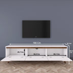 Meubles Tv D1 - Blanc / Noyer