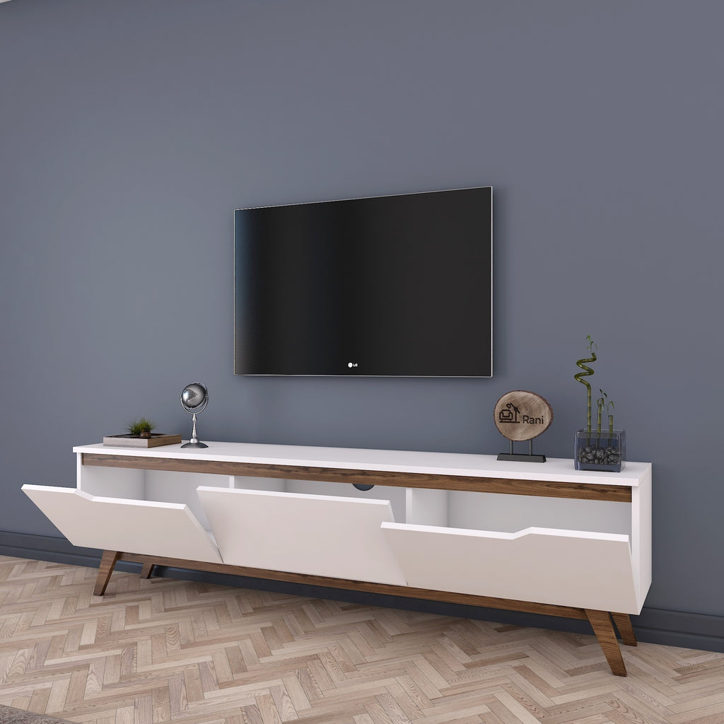 Meubles Tv D1 - Blanc / Noyer