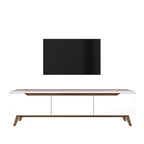 Meubles Tv D1 - Blanc / Noyer