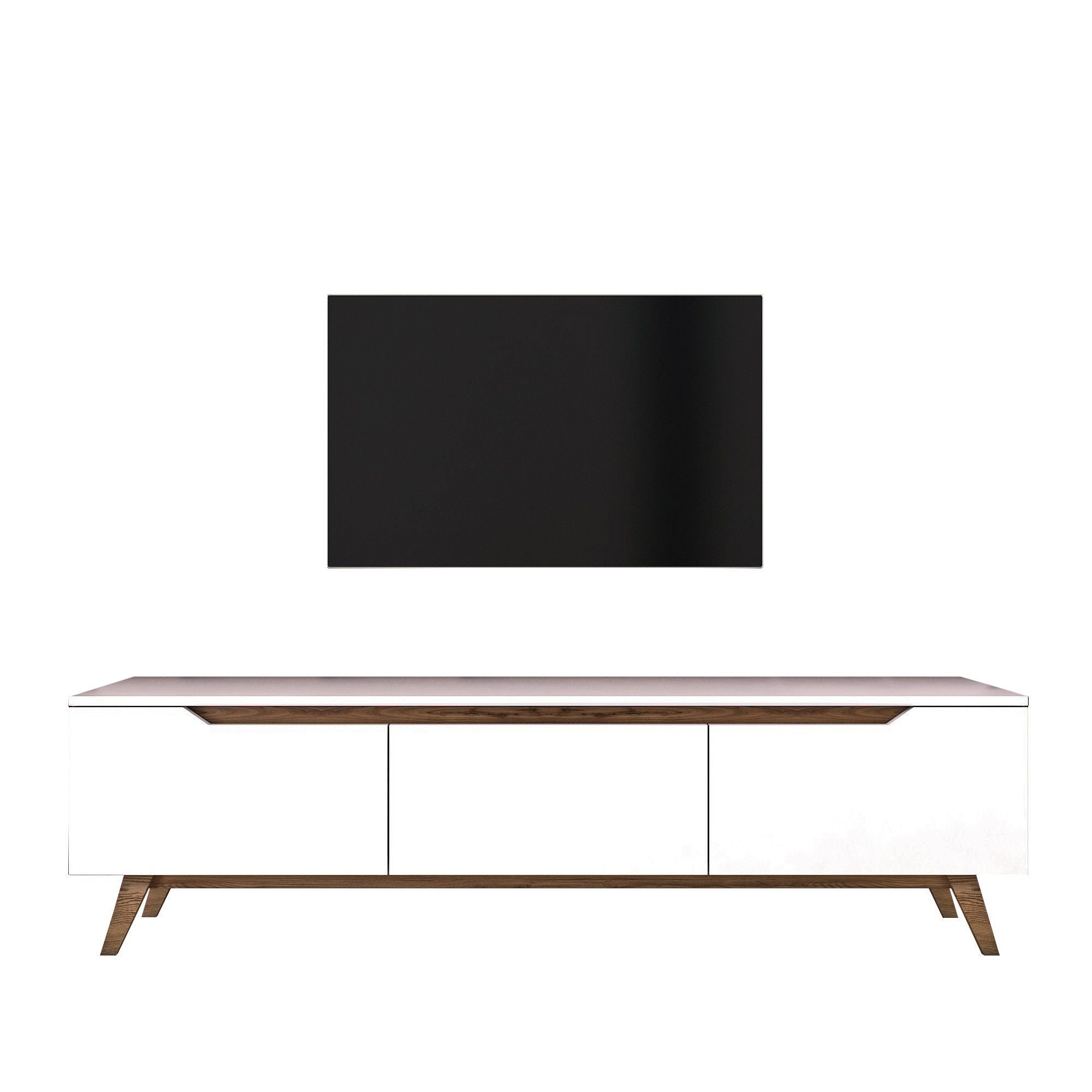 Meubles Tv D1 - Blanc / Noyer