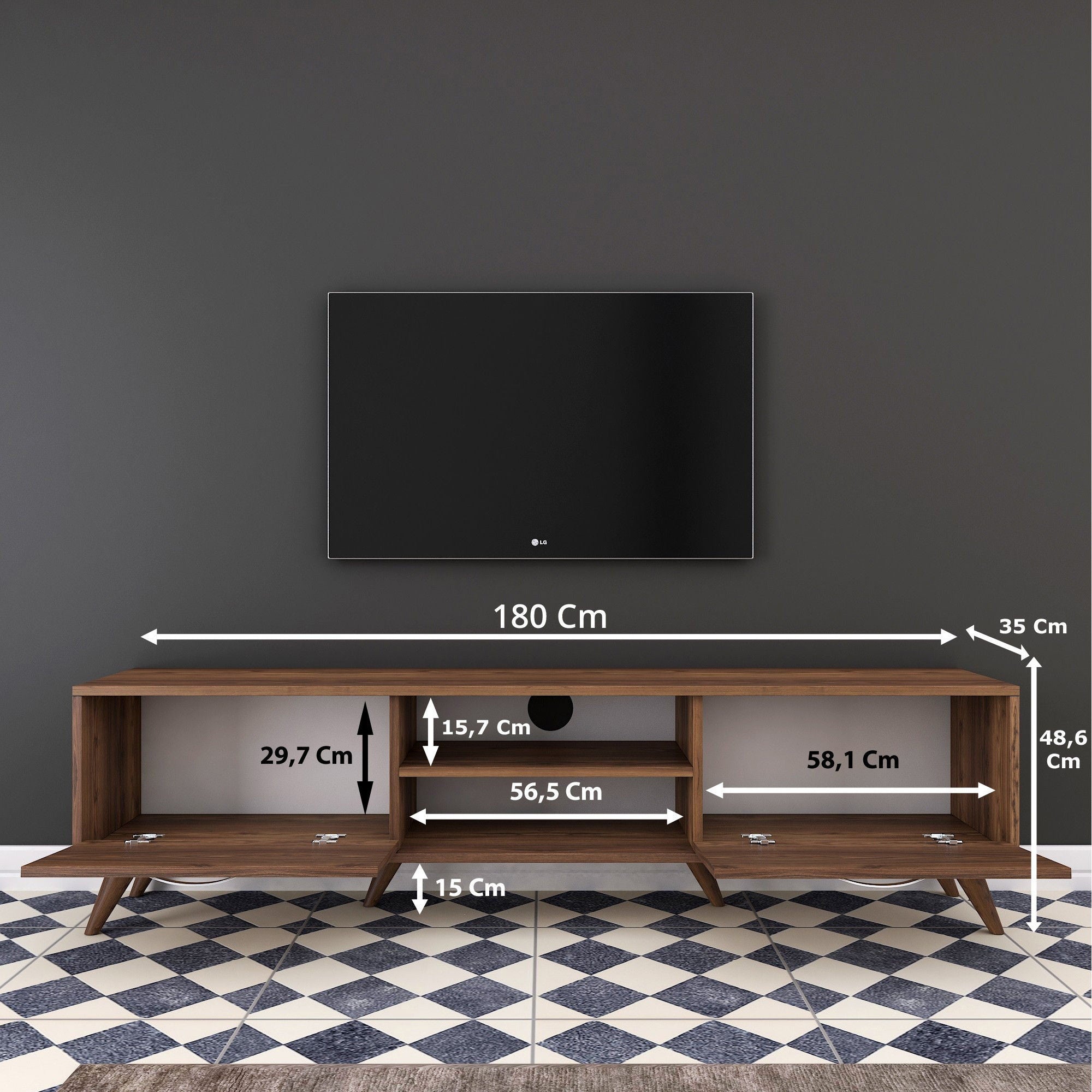 Meubles Tv A9 - Noyer