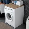 Meubles Lave-Linge Kd103 - Noyer / Blanc