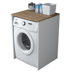 Meubles Lave-Linge Kd103 - Noyer / Blanc