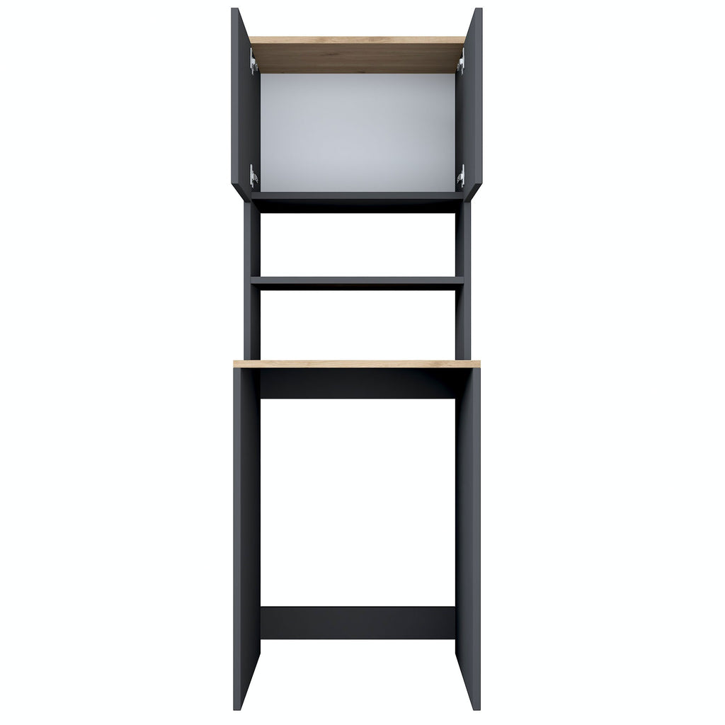 Meubles Lave-Linge Kd101 - Noyer / Anthracite