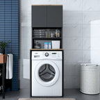 Meubles Lave-Linge Kd101 - Noyer / Anthracite