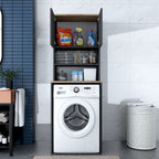 Meubles Lave-Linge Kd101 - Noyer / Anthracite