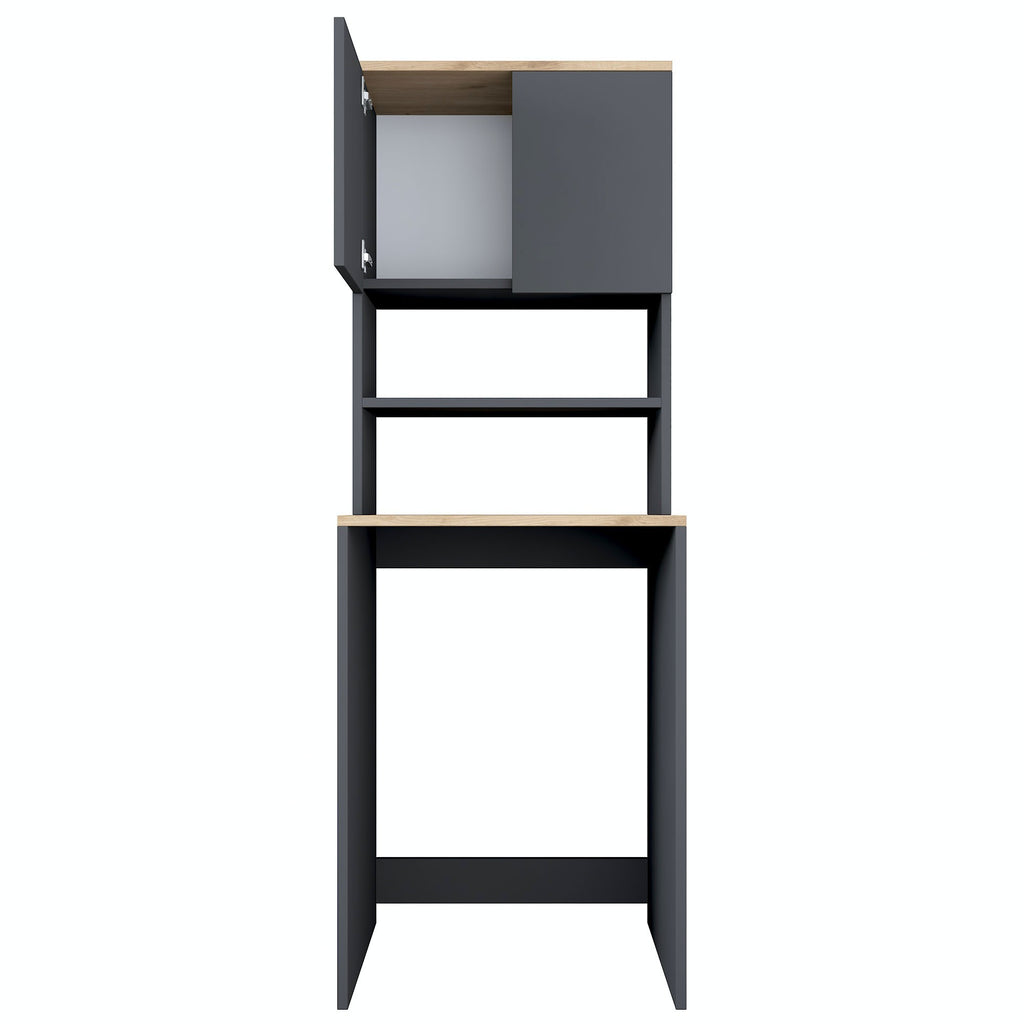Meubles Lave-Linge Kd101 - Noyer / Anthracite