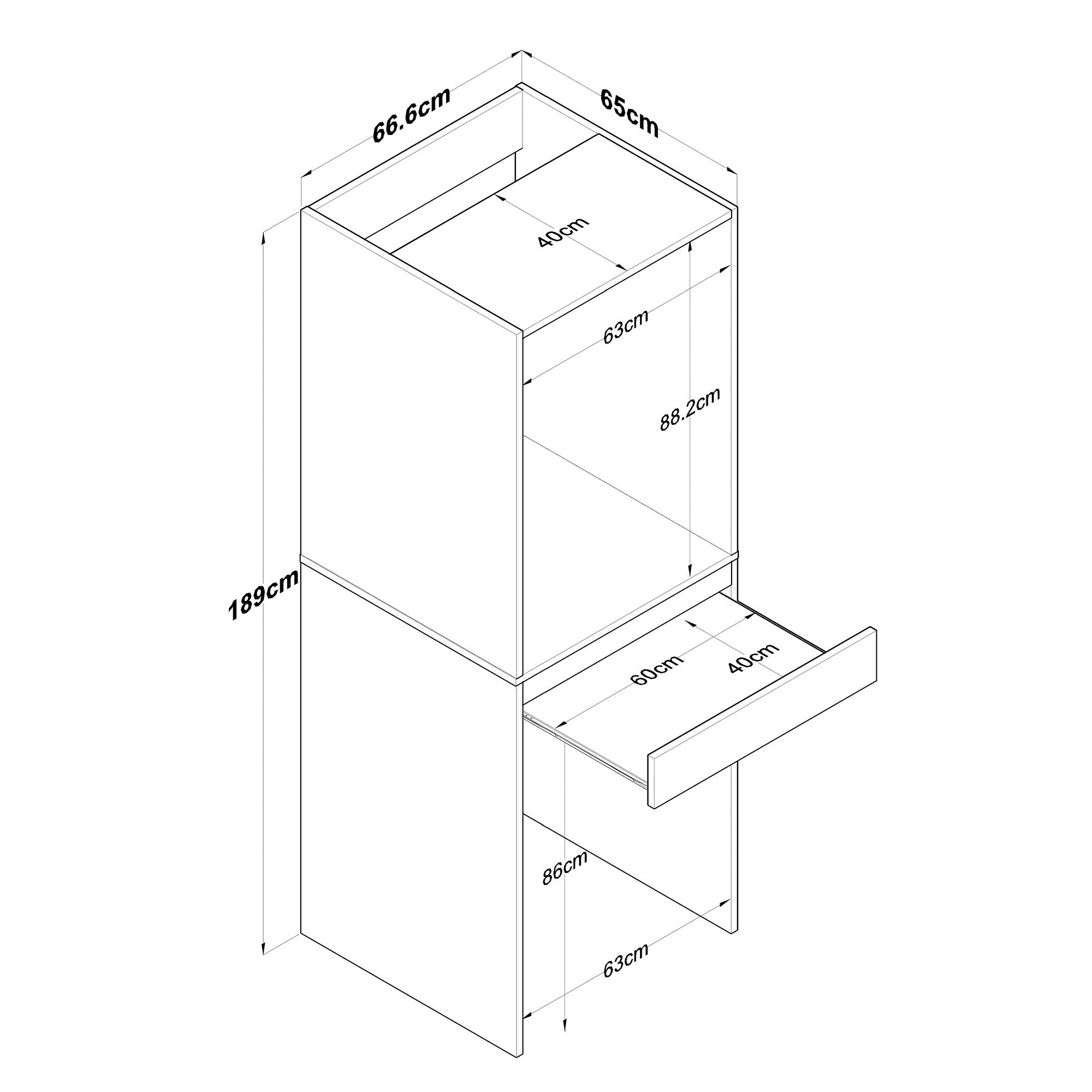 Meubles De Salle De Bain Kd113 - Blanc