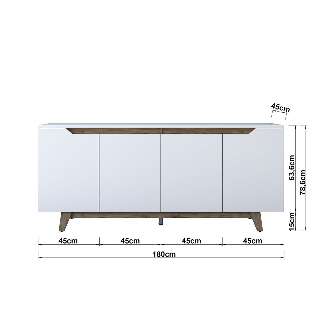 Consoles Gd102 - Blanc / Noyer