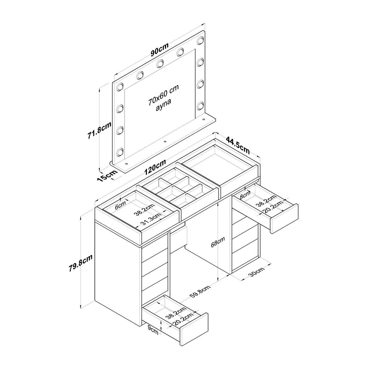 Bj118 2789 - Dressing Table