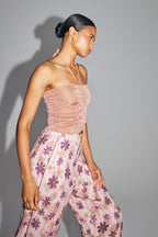 The Elton Top In Bronze Lurex