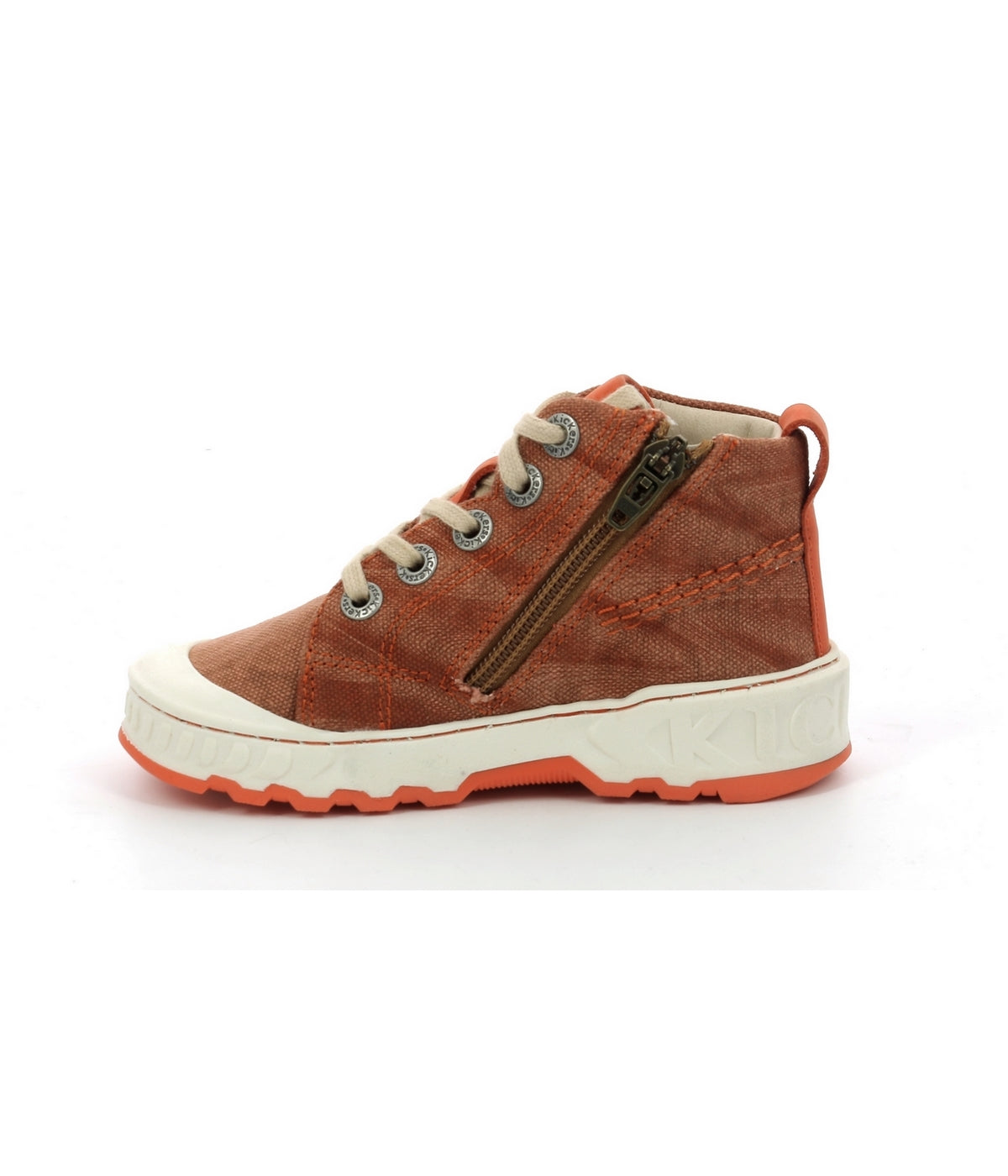 Kickrup High-Top Trainers - Camel - Children