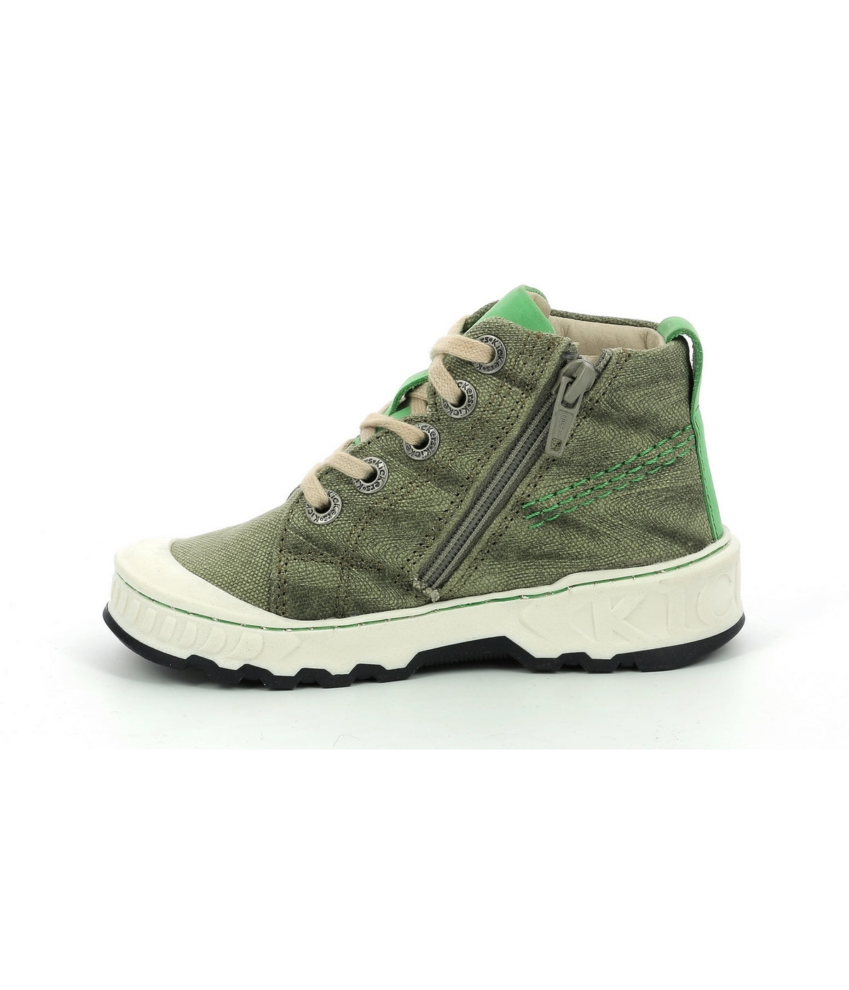 High-Top Trainers Kickrup - Khaki - Kids