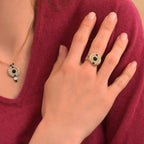 Fujita Delicate Adjustable Ring - White