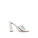 Mules - Amina Muaddi Brigitte 95 Mirror - Silver