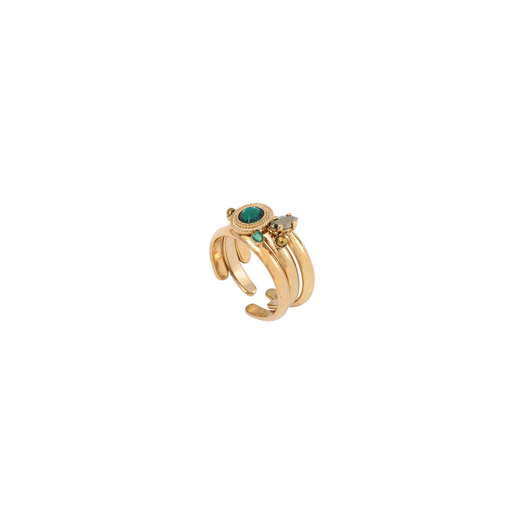 Fujita Adjustable Ring - Green
