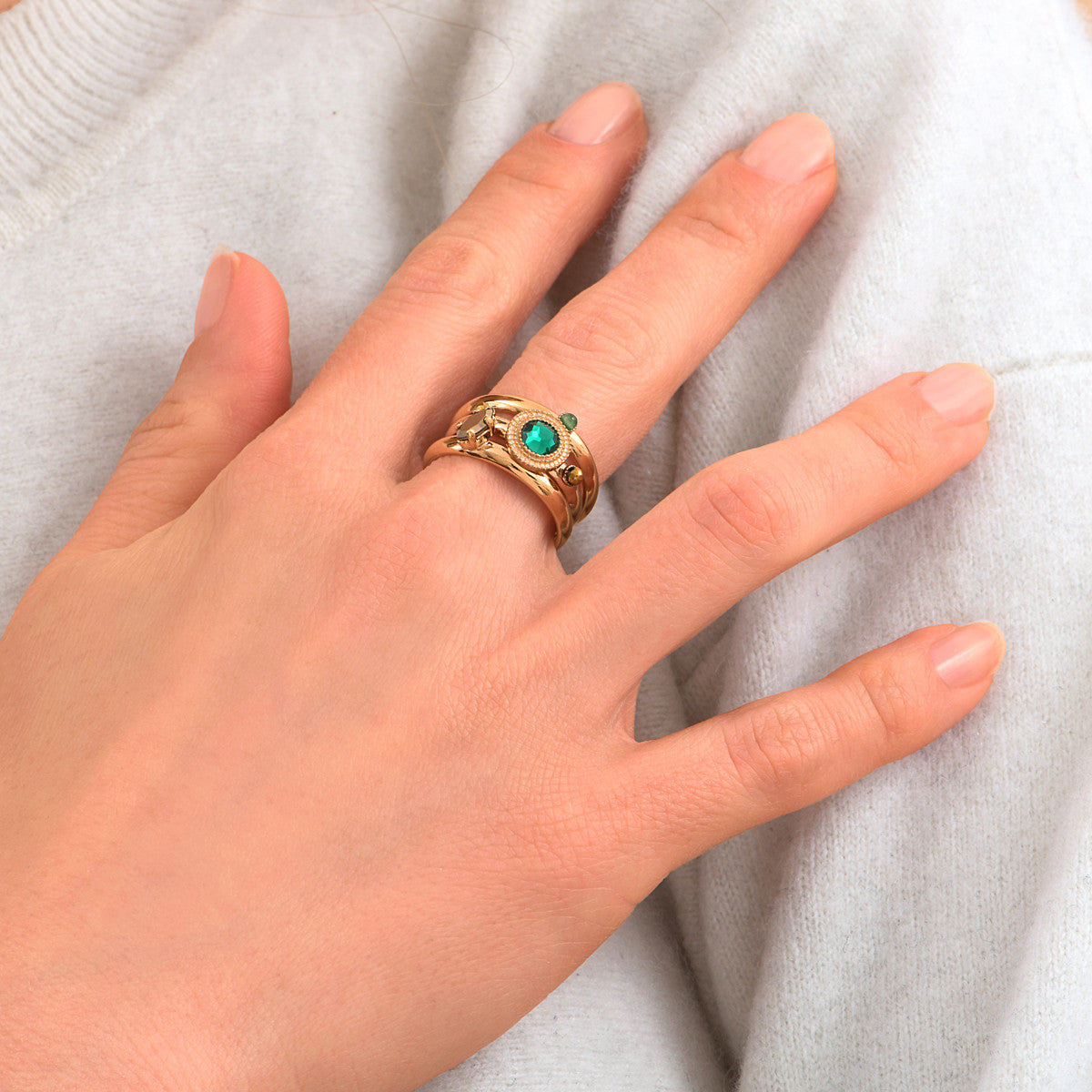 Fujita Adjustable Ring - Green