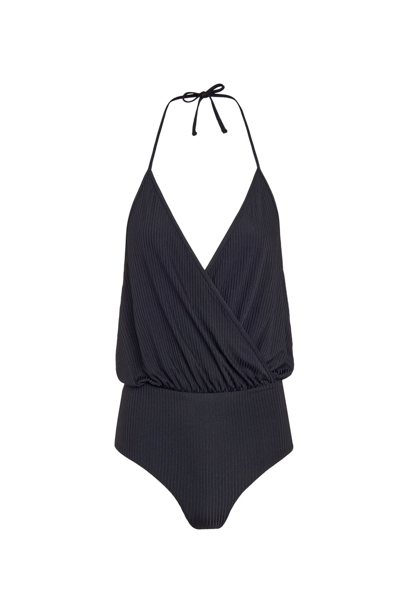 Maillot Une Pièce Blousant  Camarat - Black Folk