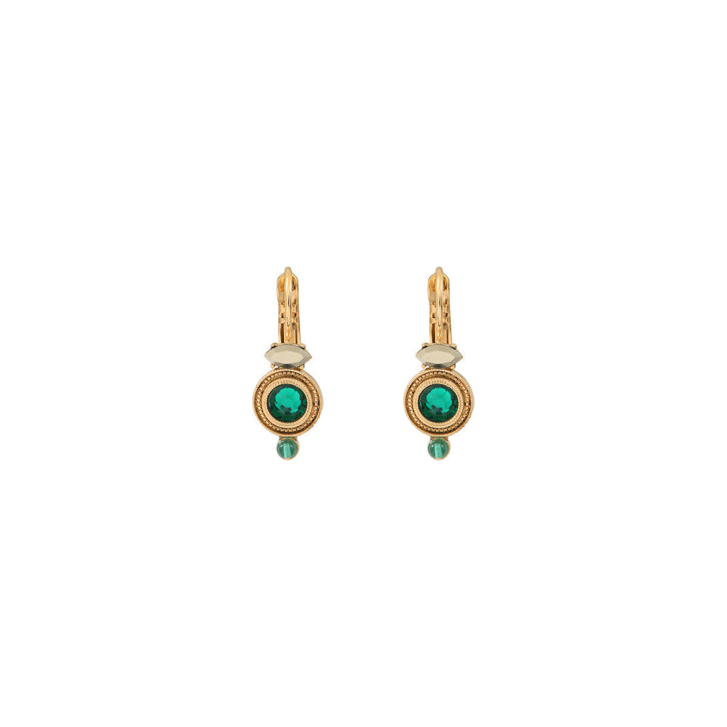Pendientes Pequeñas Dormilonas Fujita - Verdes