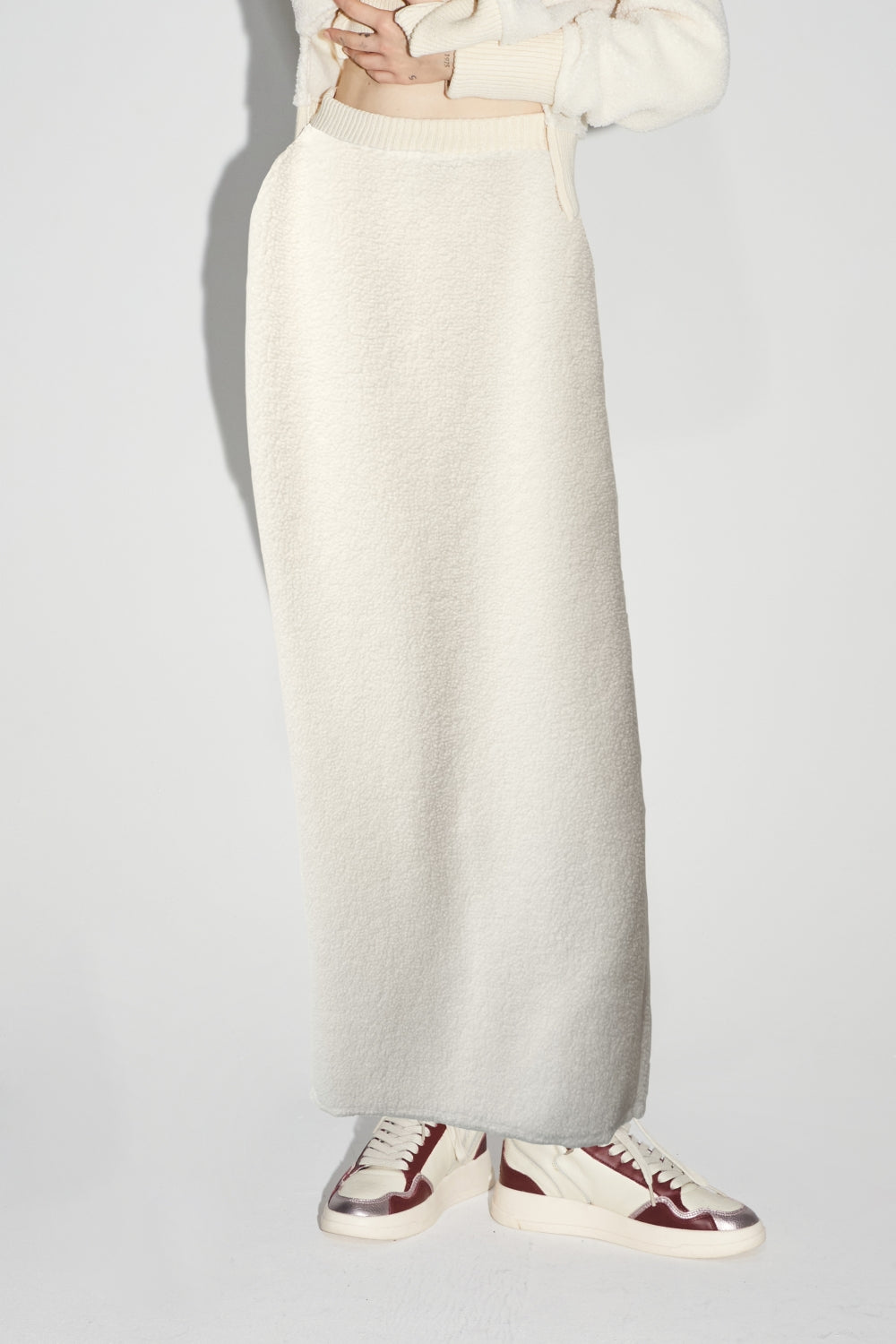 The Blake Preppy White Maxi Skirt