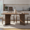 Loft Dining Table Without Extension - Walnut