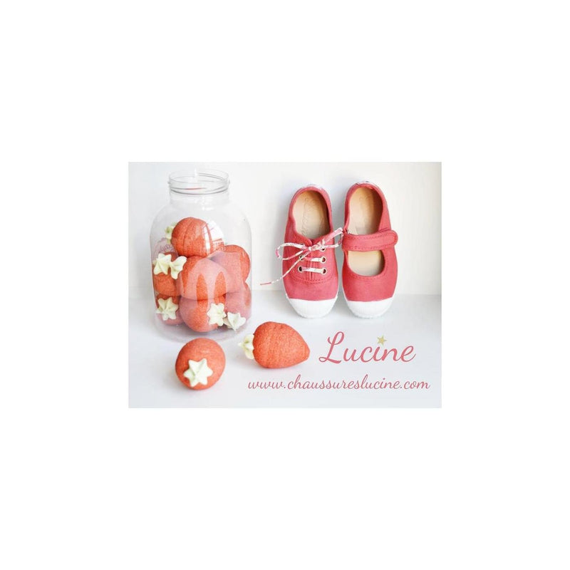 Chaussures Baskets Tennis En Toiles À Lacets Et Élastiques - Rose Fraise - Mixte