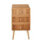 Ava - 3 Drawer Bedside Table - Laminated