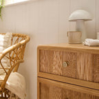 Ava - 3 Drawer Bedside Table - Laminated