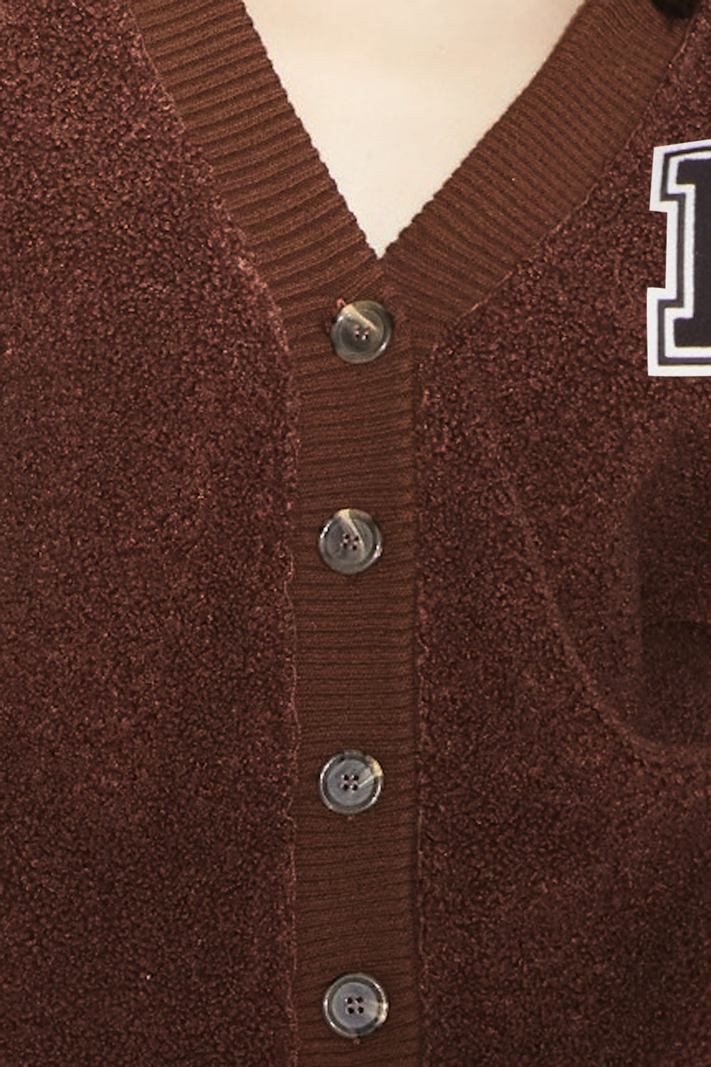 Cárdigan chocolate Jackson Preppy
