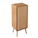 Ava - Chiffonnier 5 Tiroirs Avec Façades Lamellées - Bois Clair