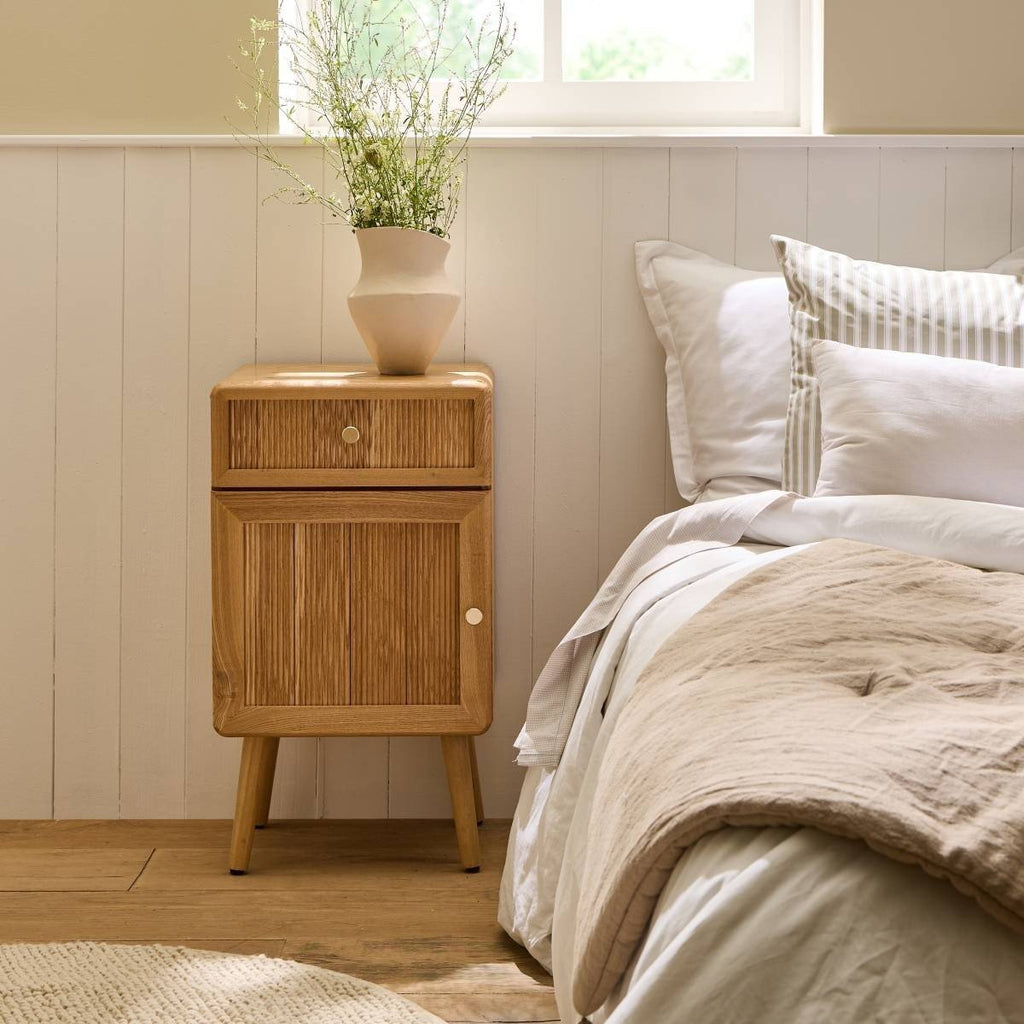 Ava - Bedside table 1 drawer / 1 door - Laminated