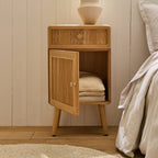 Ava - Bedside table 1 drawer / 1 door - Laminated