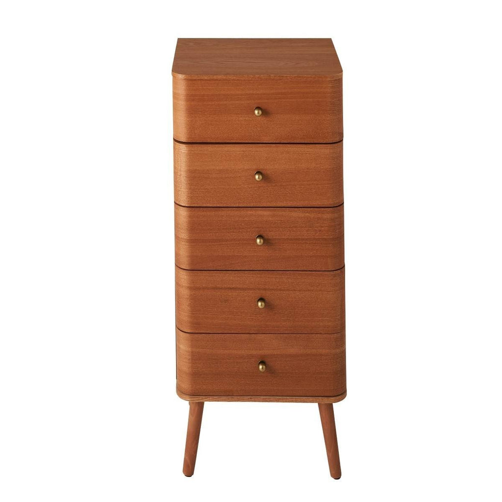 Karl - 5 Drawer Chest - Rounded Edges