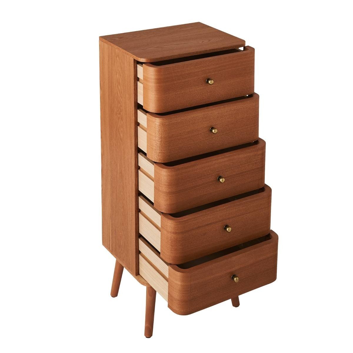 Karl - 5 Drawer Chest - Rounded Edges
