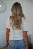 Maé Blanc - Pull Oranges