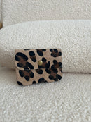 Petit Portefeuille/Porte-Monnaie En Cuir Léopard