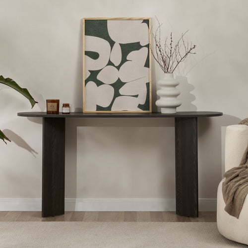 Console D'Entrée Design Sira - Bois Noir