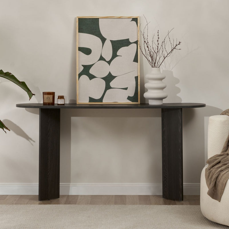 Console D'Entrée Design Sira - Bois Noir