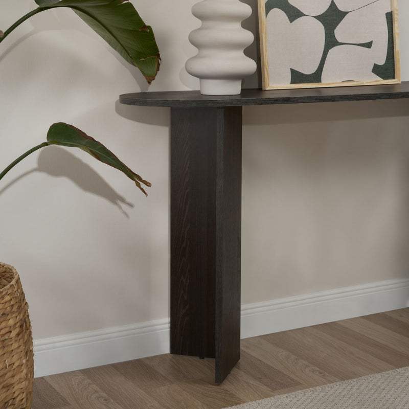Console D'Entrée Design Sira - Bois Noir