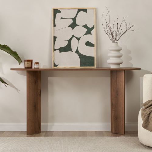 Console D'Entrée Design Sira - Noyer