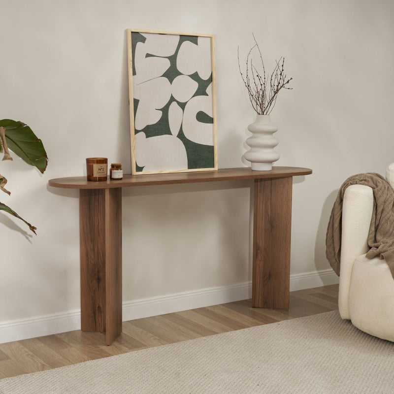 Console D'Entrée Design Sira - Noyer