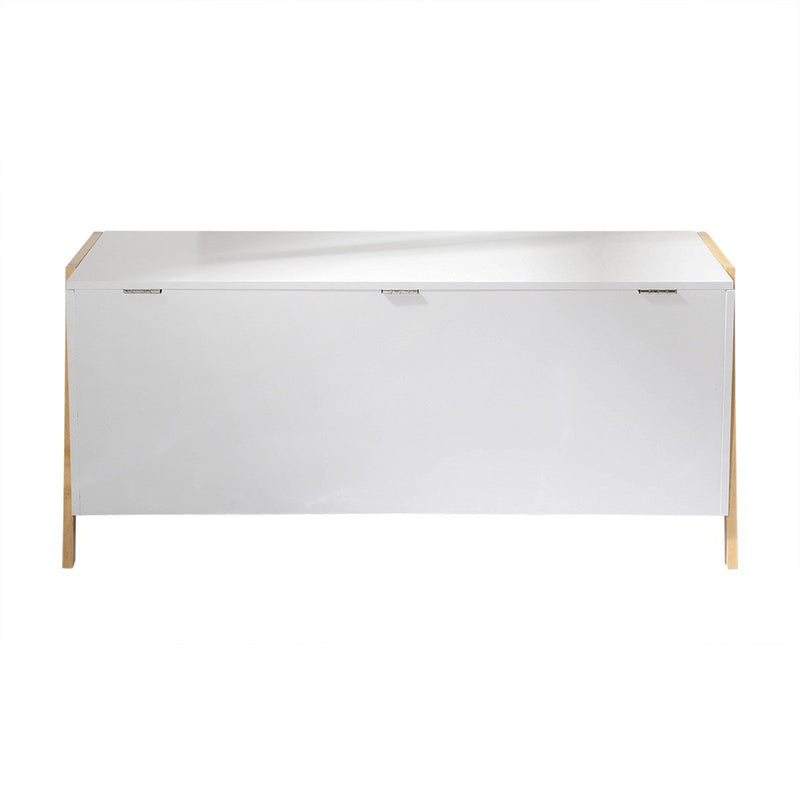 Caja De Almacenamiento Con 2 Compartimentos Para Niños - Blanco
