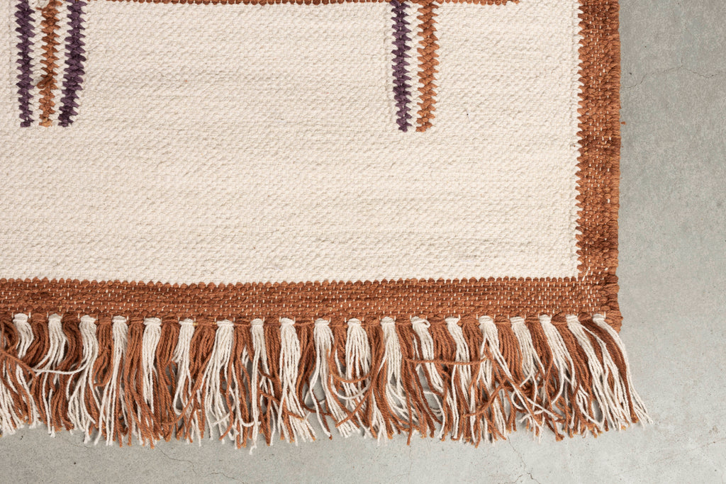Gambit - Tapis - Coton - Beige/Terracotta
