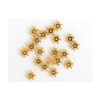 Box of 20 Heishi Spacer Beads - Golden Flower 6X2Mm