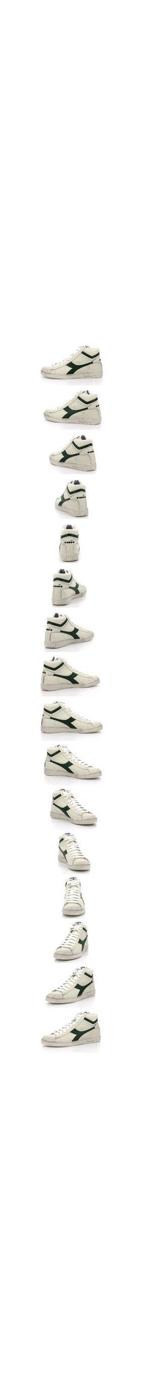 Diadora - Sneakers Haut Game L Hi Waxed - White/Fogliage - Mixte